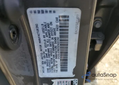 2005 Pontiac Vibe from USA, damaged, VIN 5Y2SL63825Z422150